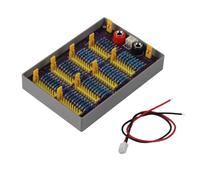 FUANA Placa de resistencia programable decimal de 8 segmentos, precisión del 0,1%, 0,25 W, 0,1 Ω-9,9999999 MΩ para calibración de multímetro, con pie de cobre de 25 PPM, resistencias de deriva de baja