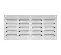 FUANA Placa de ventilación de acero inoxidable, accesorios para barbacoa, hogueras de mampostería y cocinas al aire libre, 13.5 x 5.25 pulgadas