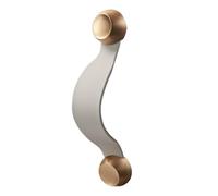 FUANA Placas traseras de cuero para armarios y cajones, núcleo de aleación de zinc, distancia entre agujeros de 128 mm, color blanco y negro