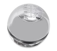 FUANA Pomo de palanca de cambios de 6 velocidades para Alfa Romeo para Giulietta, palanca de cambios plateada, cubierta de palanca de cambios manual, adaptador de perillas de cambio