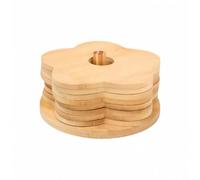 FUANA Posavasos para bebidas con soporte, juego de 8 posavasos de cerámica con mandala bohemio para bebidas, piedra absorbente con base de corcho, decoración colorida para tazas de café y cerveza