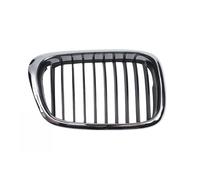 FUANA Rejilla frontal cromada negra E39 1997-2003, ABS para repuesto 525i 528i para 530i 540i M5, par izquierdo derecho OE 51137005837 51137005838