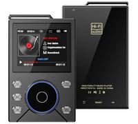 FUANA Reproductor de música MP3 HIFI sin pérdidas con DSD256 DAC, reproducción de 50 horas, batería de 3000 mAh, pantalla LCD de 2.4 pulgadas, para tarjeta TF de hasta 256 GB de cable de auriculares