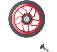 FUANA Rueda estable de 65 mm de ancho para bicicleta de ciudad (rojo)