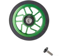 FUANA Rueda estable de 65 mm de ancho para bicicleta de ciudad (verde)