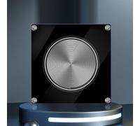 FUANA Schumann - Generador de resonancia de ondas para mejora de audio de 7,83 Hz, diseño compacto de 16,5 x 16,5 x 3,5 cm con puerto tipo C, ABS y cable de auriculares de metal integrado en oro