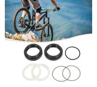 FUANA Sello antipolvo para horquilla de bicicleta de 30 a 40 mm para FOX para Rockshox para MANITOU para SUNTOUR, aleación de aluminio de goma con esponja, kit de reparación de bicicletas de 2 piezas