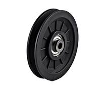 FUANA Silent Gym - Rodamiento de máquina de polea para entrenamiento de fuerza pesada, accesorios de fijación de 105-160 mm, nailon y acero, kit de reparación de bicicletas negro