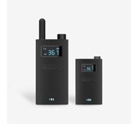 FUANA Sistema de guía turístico inalámbrico de 2,4 G para una comunicación clara, alcance de 100 a 150 m, pantalla OLED, transmisor de audio portátil, receptor y cable de auriculares