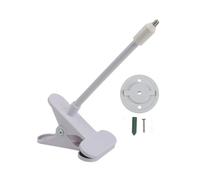 FUANA Soporte de abrazadera flexible para TP-Link Tapo C200 C210 C220 C201 C202 C211, soporte de cámara de metal con placa de liberación rápida, instalación sin herramientas para pared o estante