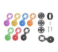 FUANA Soporte de aleación de aluminio para computadora Garmin Edge 20/25/200/500/510/520/800/810/820/1000/1030 para Bryton Rider 10/310/330/410/530 para Wahoo - Kit de reparación de bicicletas negro