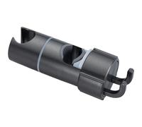 FUANA Soporte de cabezal de ducha ajustable con gancho deslizante y giratorio, tubos de 18 a 25 mm, para rotación de 360 °C, diseño de bloqueo giratorio de altura ajustable, material ABS, color