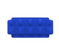 FUANA Soporte de silicona para tacos, para hornear, calentar y servir, resistente al calor, apto para lavavajillas, diseño vertical, 2 tamaños (22,6 x 13 cm, 28,2 x 13 cm), color azul