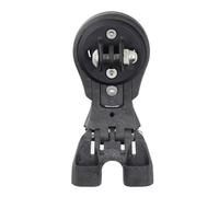 FUANA Soporte de vástago de bicicleta ajustable para ordenadores Garmin, Wahoo, Giant y Bike | Soporte frontal de manillar de fibra de carbono con doble perno | Negro, 10 x 5 x 3 cm