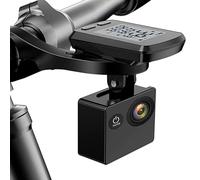 FUANA Soporte GPS para bicicleta Garmin Edge 25 130 200 500-530 800-830 con soporte para cámara, para manillar de 31 mm