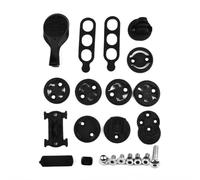 FUANA Soporte para odómetro Garmin para ordenador Bryton, soporte de manillar de aleación de aluminio con base reemplazable, color negro, 8 cm