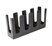 FUANA Soporte para tapa de taza de papel, 4 compartimentos, soporte para tazas y tapa, organizador de almacenamiento de condimentos de café y tazas, dispensador de tazas de papel, soporte de