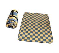 FUANA Tapete de picnic impermeable de gran tamaño de 200 x 200 cm de grosor, alfombra portátil con asa de transporte para playa, camping, parque, fácil de limpiar, a prueba de humedad, manta al aire