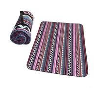 FUANA Tapete de picnic impermeable de gran tamaño de 200 x 200 cm de grosor, alfombra portátil con asa de transporte para playa, camping, parque, fácil de limpiar, a prueba de humedad, manta al aire