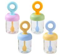 FUANA Taza de desayuno portátil de 500 ml con cuchara integrada, recipiente de ensalada a prueba de fugas para yogur, avena, fruta, tarro de comida de mano con caja de inmersión, utensilios de cocina