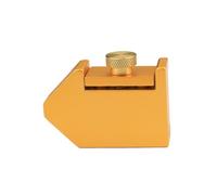 FUANA Trazador de carpintería ajustable de aleación de aluminio de 45 grados para líneas de posicionamiento y marcado de regla de acero, oro dorado