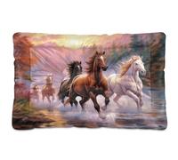 Fuauuyl Alfombrilla suave para cama de perro con diseño de ojos rosados, lavable a máquina, con parte inferior antideslizante para dormir de perro, 36 x 24 pulgadas