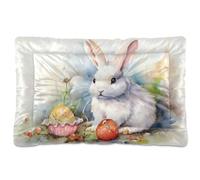 Fuauuyl Easter Bunny1 - Alfombrilla de cama suave para mascotas, lavable a máquina, con parte inferior antideslizante para perro, 36 x 24 pulgadas