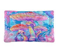 Fuauuyl Magic Mushroom - Alfombrilla suave para cama de perro, lavable a máquina, con parte inferior antideslizante para dormir de perro, 61 x 45 cm
