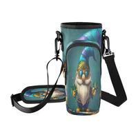 Fuauuyl Mardi Gras Gnomo Carnival (1) bolsa de transporte para vaso de coche de 40 onzas, correa ajustable y bolsillo con cremallera, ligera para senderismo, camping, b, Talla única, Organizador de