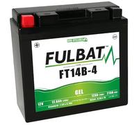 Fubat FT14B-4/YT14B-BS - Batería para moto de gel (12 V, 12 Ah, 210 A)