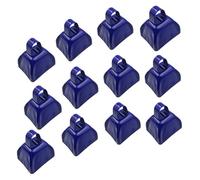 Fubdnefvo Paquete de 10 Cencerros de Metal con para Hacer Ruido para Eventos Deportivos, Animaciones, Bodas, Béisbol, Fútbol, Fiestas