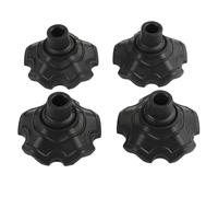 FUBESK 4 almohadillas para patas de silla de camping al aire libre 131516 mm para patas de silla de plástico, antideslizantes, cubiertas antitrampa, accesorios para aletas de silla de luna
