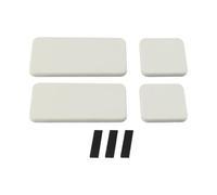 FUBESK 4 bandejas de diatomita para baño, jaboneras absorbentes de agua de secado rápido, 2 tamaños de 16 x 8 cm y 8 x 8 cm, con patas de silicona