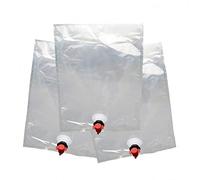 FUBESK 5 bolsas de repuesto para bolsa en caja de bebidas/dispensador de vino - 5 litros para bolsa en caja de bebidas con grifo de mariposa