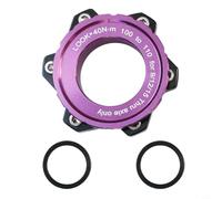 FUBESK Adaptador de cubo de bicicleta con bloqueo central a 6 pernos para Boost de 100 a 110 mm delantero y trasero de 142 a 148 mm negro (delantero 15 x 100 a 110 morado)