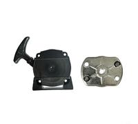 FUBESK Arrancador de arranque de retroceso para cortacésped Kawasaki TJ53E HA053A HA053B KBH53A, pieza de repuesto negra fácil de instalar