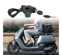 FUBESK Bloqueo del acelerador eléctrico para scooter con pantalla digital de voltaje e interruptor de llave, 12 V-84 V, negro, para manillares de 22 mm