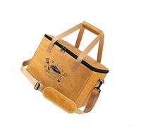FUBESK Bolsa de transporte aislada para barbacoa con correa ajustable para el hombro para almacenamiento de alimentos y carne, contenedor térmico para picnics al aire libre, camping