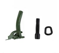 FUBESK Boquilla de acero de 38 cm con boquilla de goma flexible de 12 cm y sello de goma, para latas de combustible estándar de 5 L, 10 L, 20 L para una transferencia estable y prevención de derrames