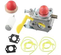 FUBESK Carburador de repuesto para Jonsered GT2124C, para Partner B250, para Colibri II tipos 1-5, pieza de recortadora plateada