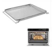 FUBESK Cesta de parrilla de acero inoxidable para Ninja Foodi DT200, estante de repuesto reutilizable para barbacoa 366 x 290 x 30 mm