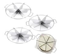FUBESK Cortador circular de acero inoxidable para pasteles, pizzas y panes en capas, divisor de porciones iguales de 6/7/9 para uso en cocina