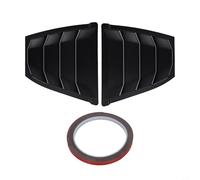 FUBESK Cubierta de persiana de vidrio para puerta trasera para Mazda 3 Axela 2014-2018, estilo de fibra de carbono (negro)