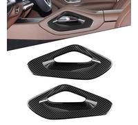 FUBESK Cubierta protectora lateral para reposabrazos de consola central de coche, en fibra de carbono, ABS para Mercedes-Benz Clase GLE W167 V167 C167 y GLS Clase X167 2020-2023