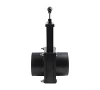 FUBESK Cuerpo de válvula de residuos para RV con mango para conexión de alcantarillado, interruptor de válvula de compuerta de 50 mm, 75 mm, compatible con caravanas, remolques, autocaravanas