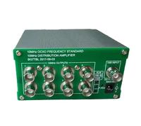 FUBESK Distribución de 10 MHz con estándar de frecuencia OCXO, salida de 8 puertos, para instrumentos de referencia y prueba de alta estabilidad