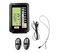 FUBESK Ejercicio para monitor de bicicleta, velocímetro, pantalla estacionaria para bicicleta elíptica, con sensor de frecuencia cardíaca, tiempo, velocidad, calorías, kilometraje, función de escaneo