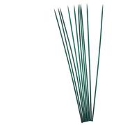 FUBESK Estacas de soporte para plantas de jardín, 40 cm, estacas verdes de madera con puntas puntiagudas, F