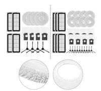 FUBESK Filtros lavables de repuesto para robot eufy Omni C28 y X12 Pro | Aspiradoras, kit de papel de filtro duradero de 8 piezas para mantener suelos limpios y alérgenos de mascotas