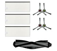 FUBESK Filtros para Ecovacs DEEBOT Buddy Pack U2 Robot, cepillo principal y cepillos laterales para suelos duros, alfombras, accesorios de limpieza de pelo de mascotas